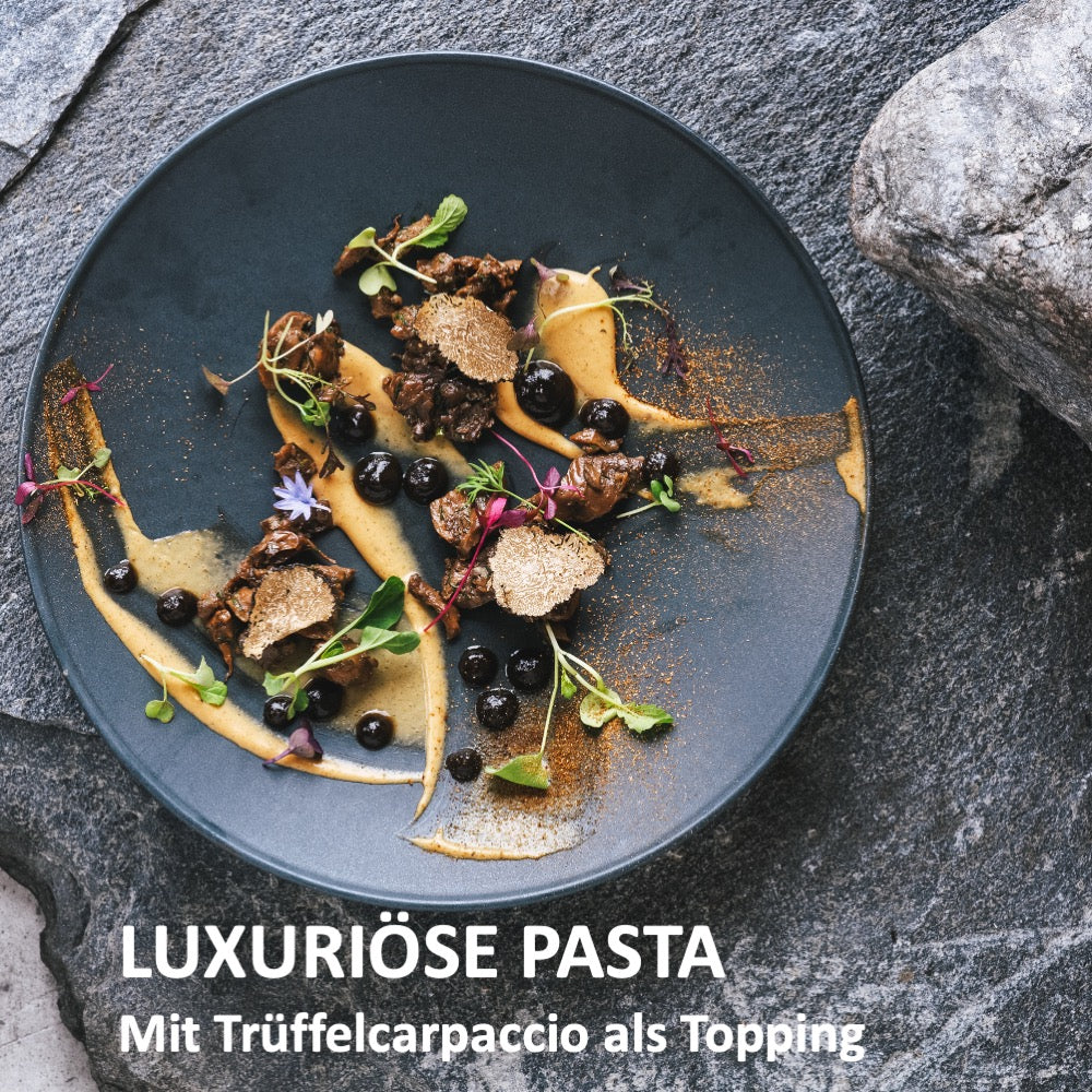 Trüffel-Carpaccio schwarzen Trüffeln in extra-nativem Olivenöl, 90g