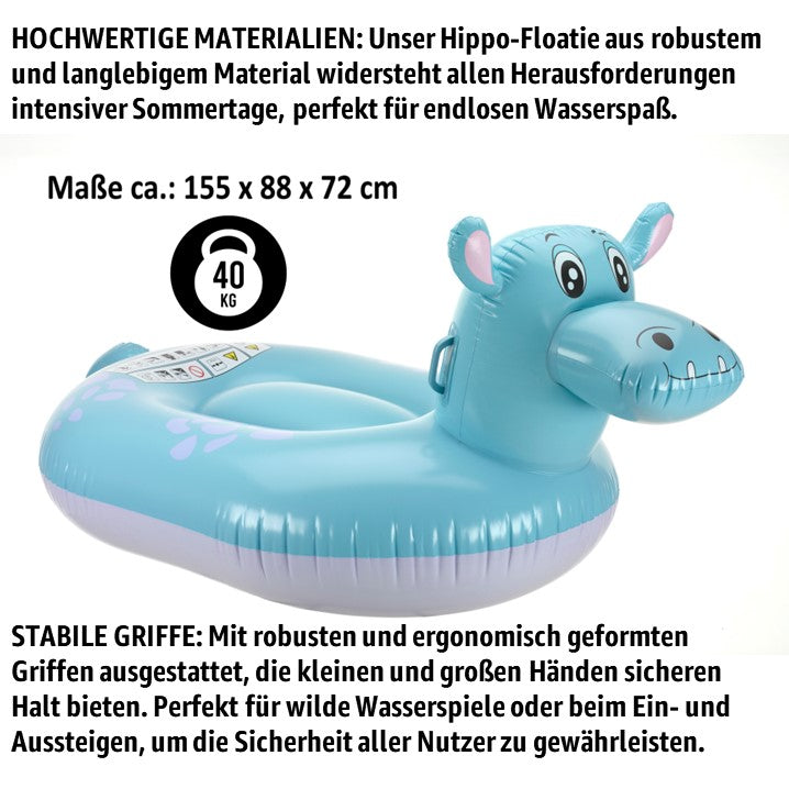 XXL Nilpferd – Stabile Luftmatratze für endlosen Sommerspaß!