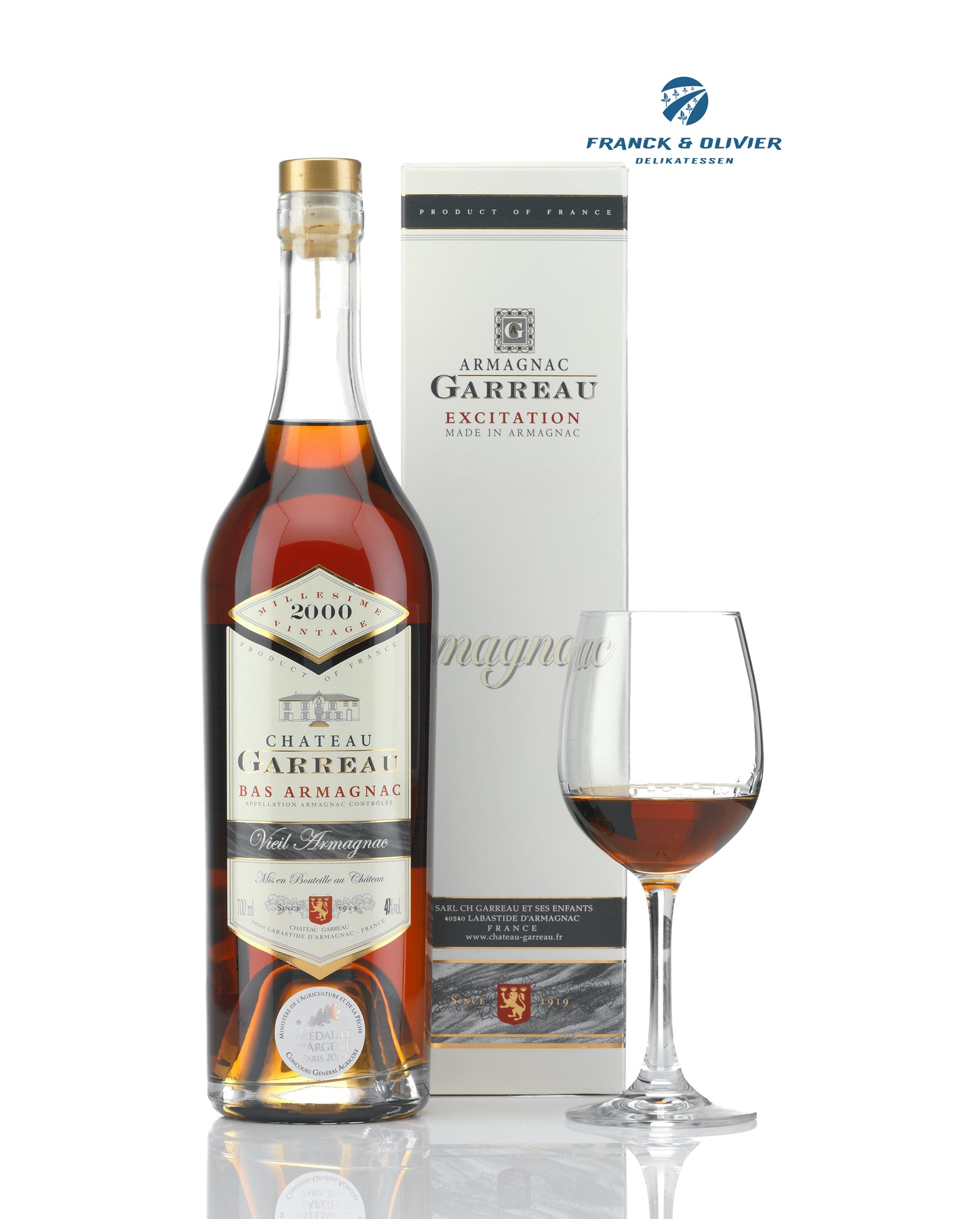 Armagnac Millésime Year 2000 Chateau Garreau