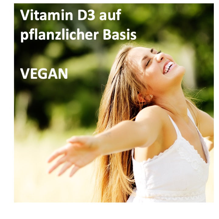 Vitamin D3+K2 mit Calcium VEGAN