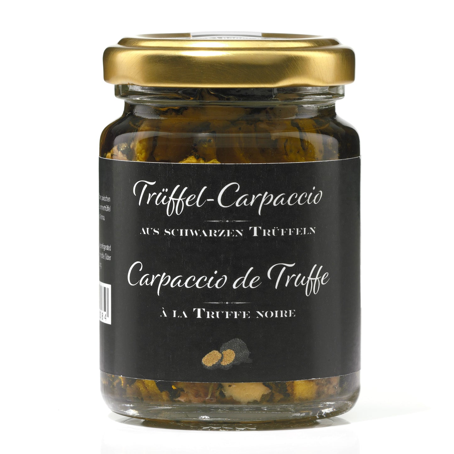 Trüffel-Carpaccio schwarzen Trüffeln in extra-nativem Olivenöl, 90g