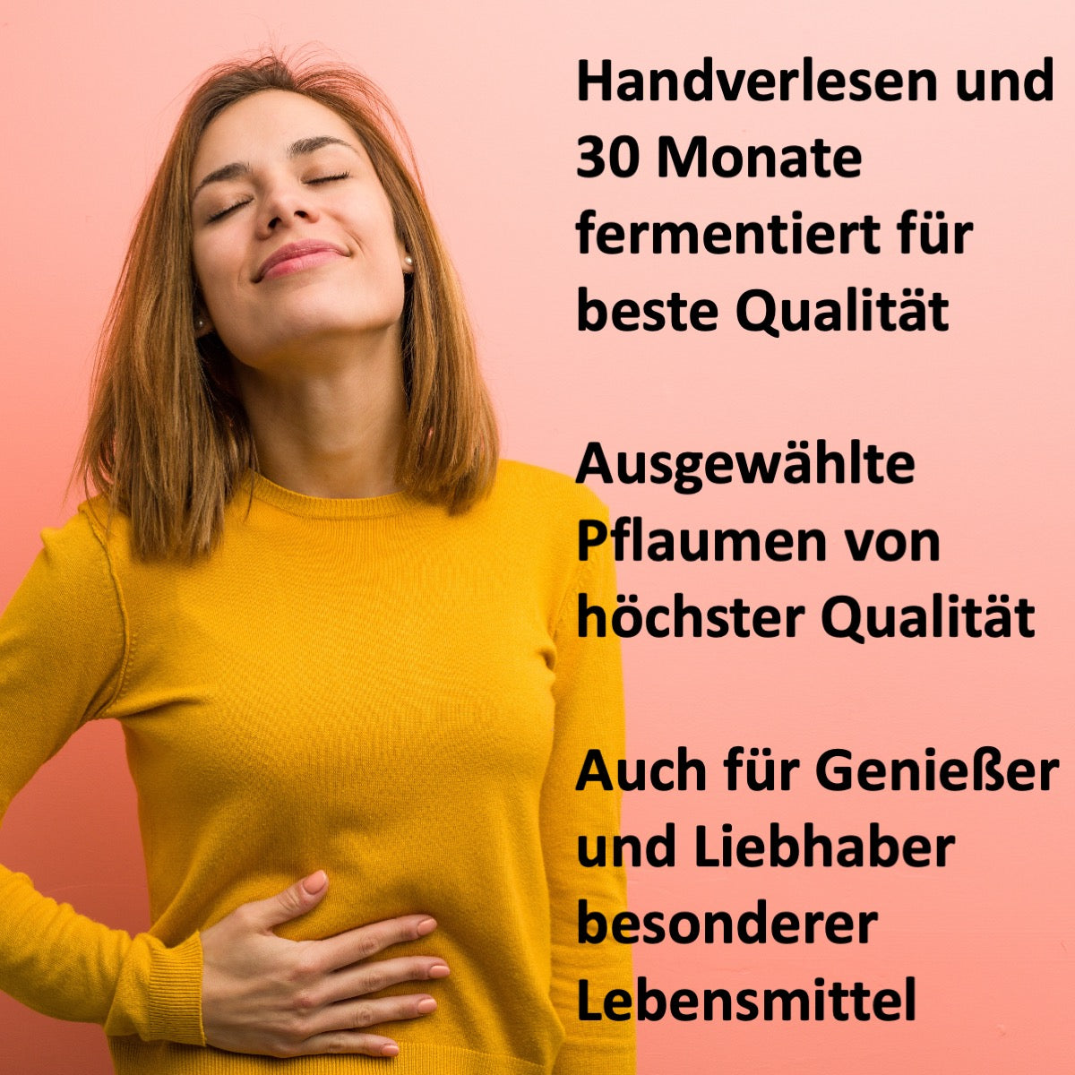 54 fermentierte grüne Pflaumen. Traditionelles Rezept. Umhüllt von Macha-Pulver