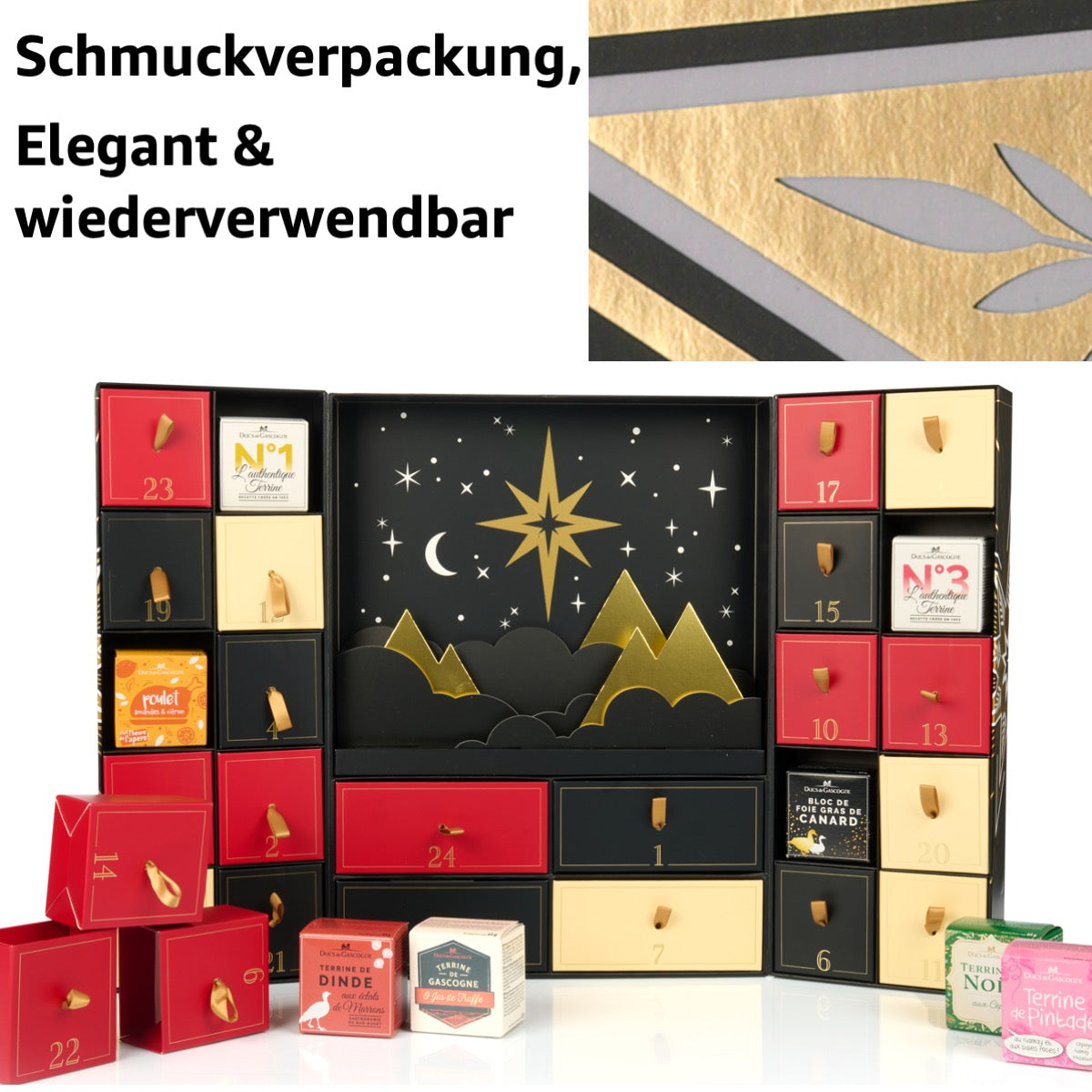 Luxus-Adventskalender 2024 Delikatessen "Sternenhimmel"