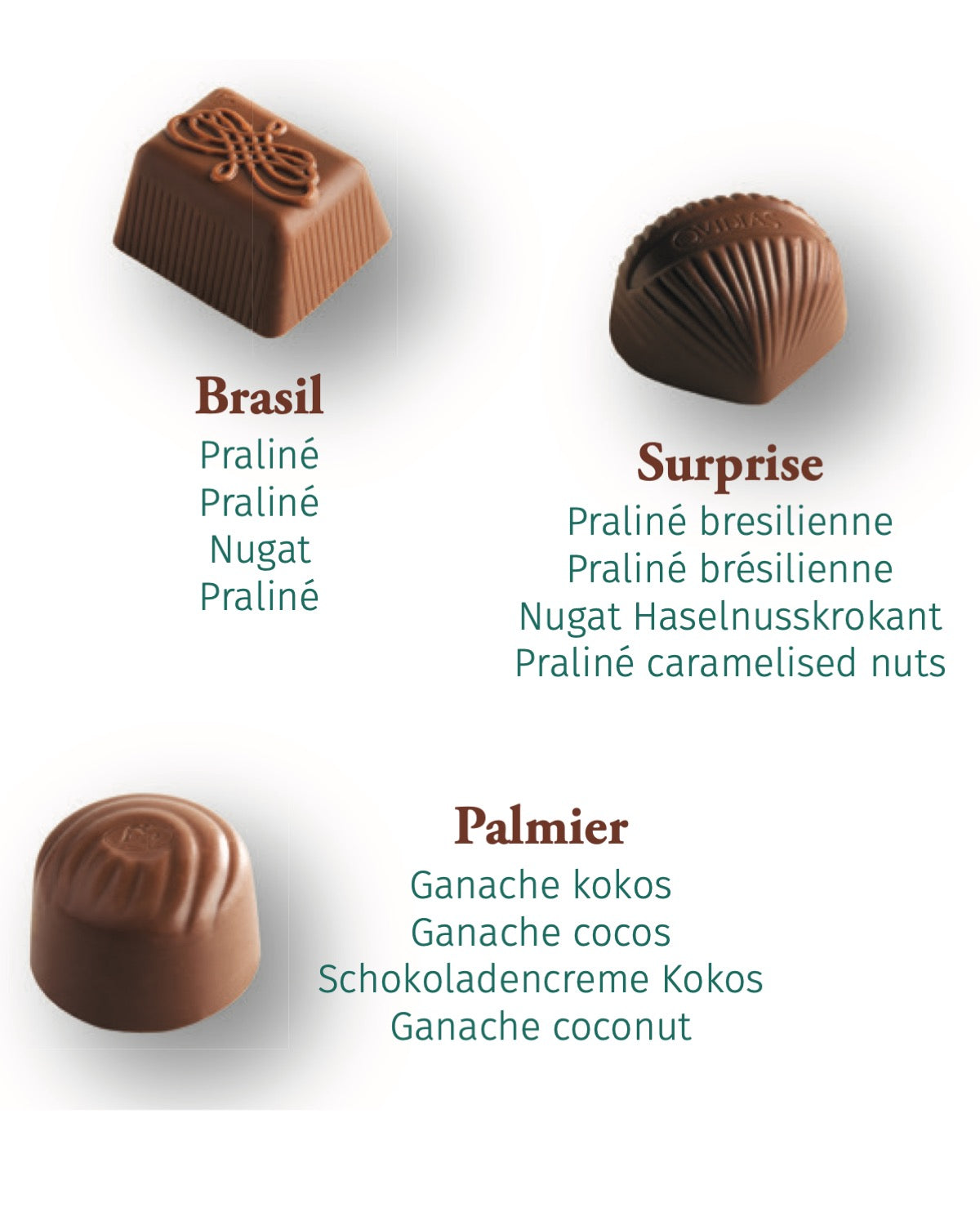 Ballotin Belgische Luxuspralinen 250 g, hübsch als Geschenk mit goldfarbener Schleife verpackt. Ohne Konservierungsstoffe. Absolute Spitzenqualität.