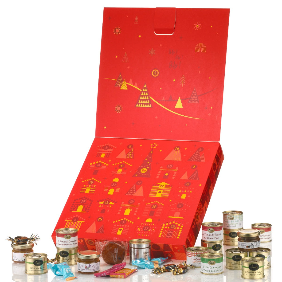 Luxus-Adventskalender 2025 Périgord in rot