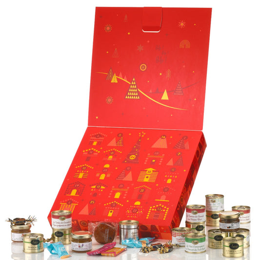 Luxus-Adventskalender 2025 Périgord in rot