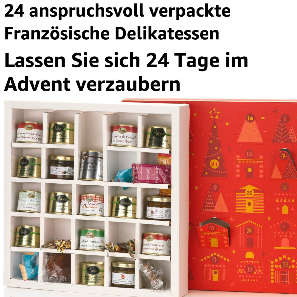 Luxus-Adventskalender 2025 Périgord in rot