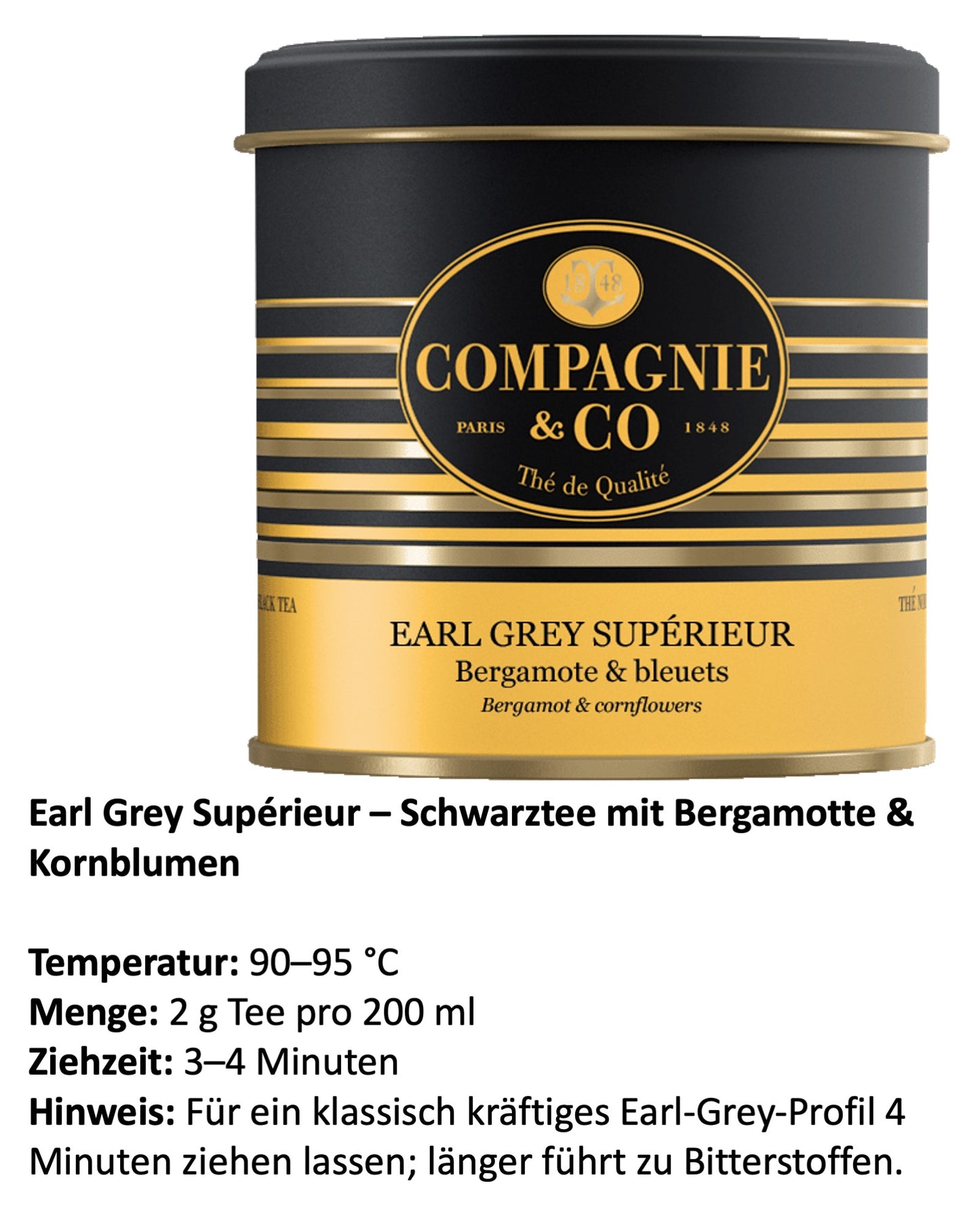 Tee-Geschenkset mit Earl Grey Superior, Rooibos & Grüner Tee a la Menthe