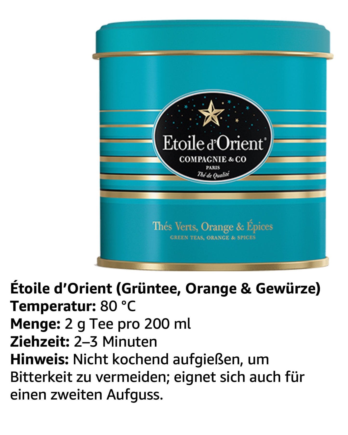 Tee-Geschenkset mit Weihnachtsteee, Thé des Neiges, Étoile d’Orient