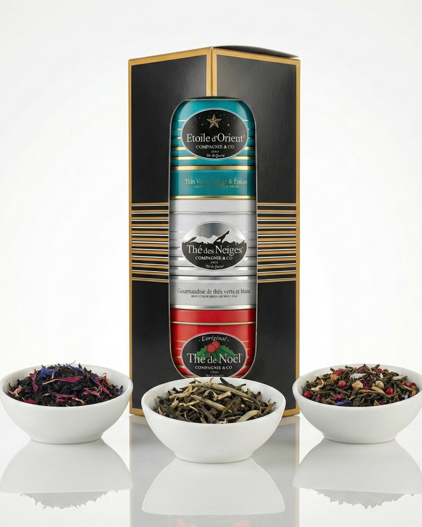 Tee-Geschenkset mit Weihnachtsteee, Thé des Neiges, Étoile d’Orient