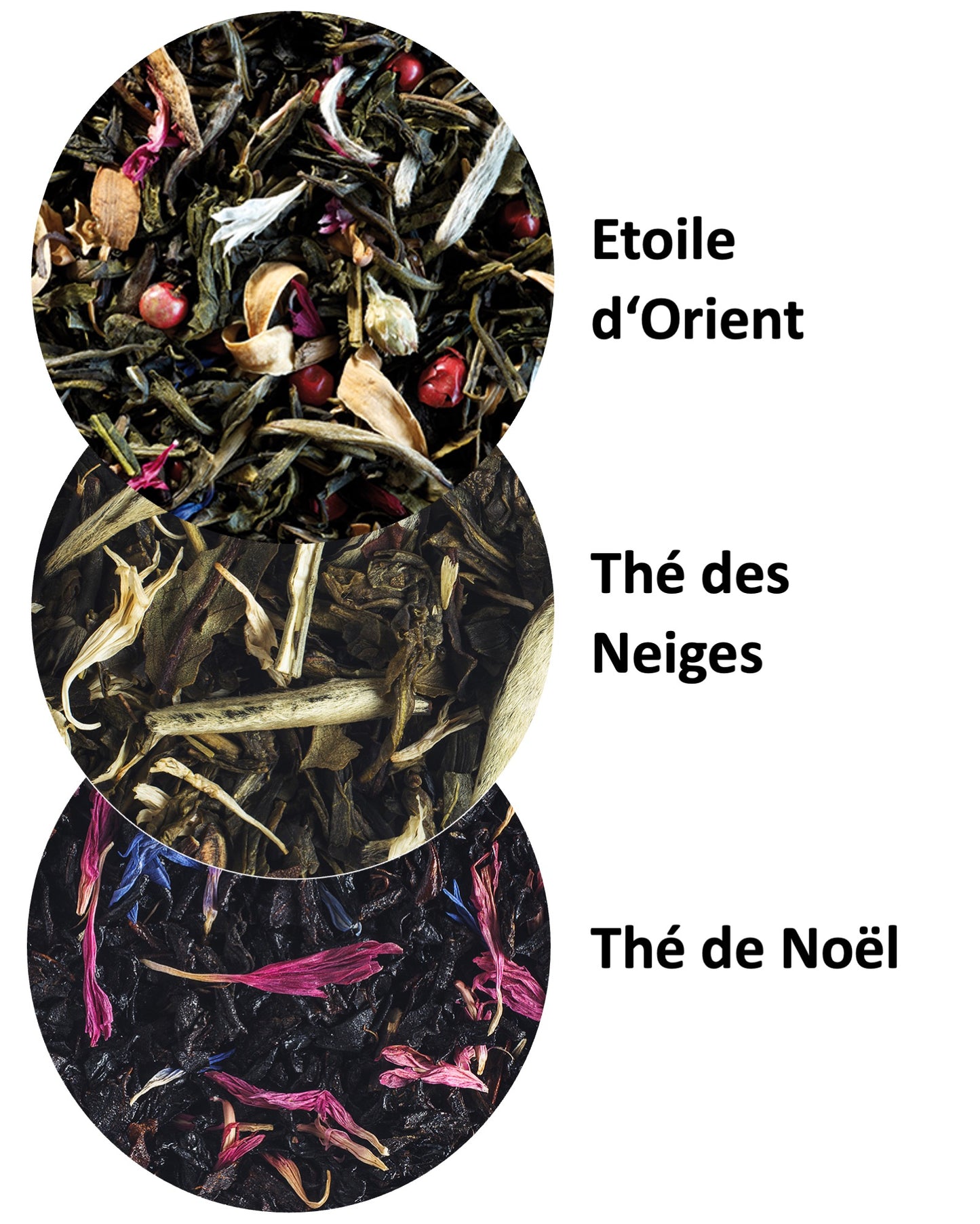 Tee-Geschenkset mit Weihnachtsteee, Thé des Neiges, Étoile d’Orient