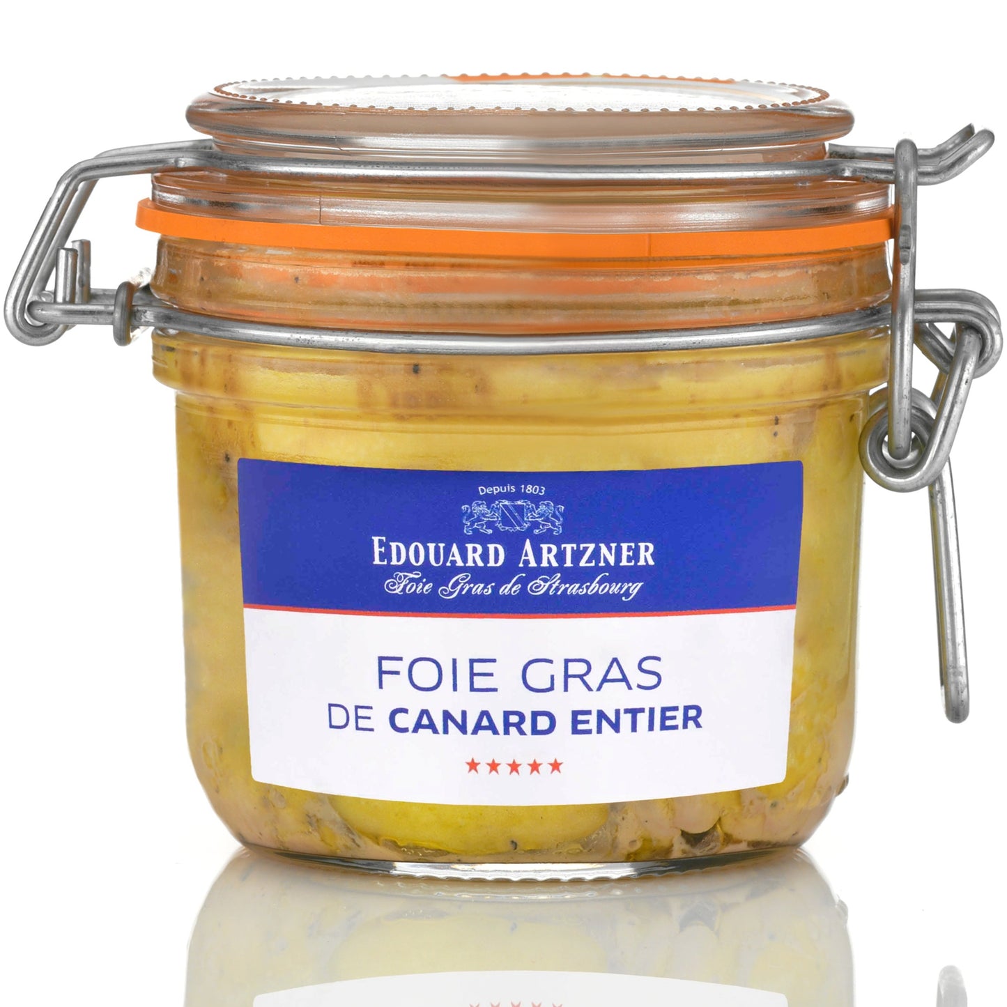 Entenstopfleber Foie Gras Entier de Canard. 180g im Glas Elsass