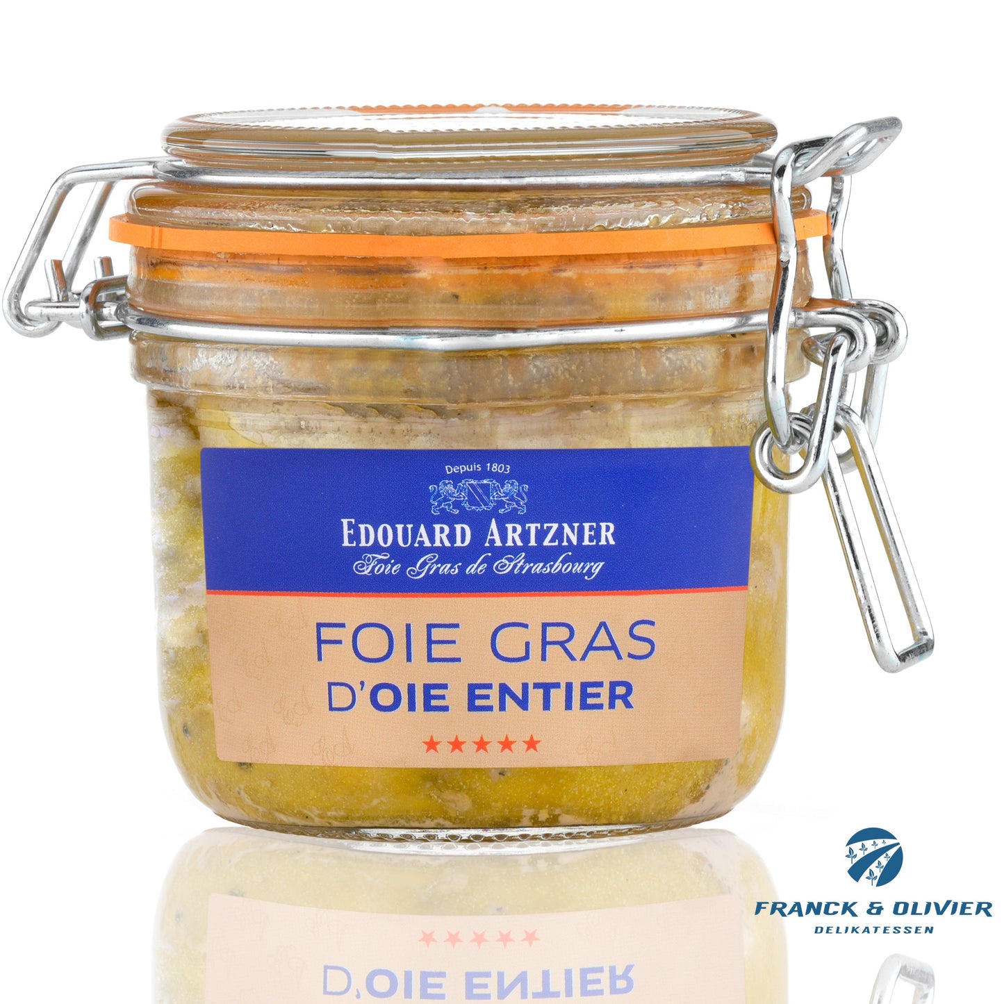 Foie Gras de Canard intero 180g. Foie gras d'anatra, pezzi interi. IGP Francia Sud Est