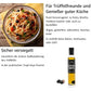 Olio al tartufo con vero tartufo nero - a base di olio extravergine di oliva. Per salse e per insaporire pietanze. Adatto ad una dieta vegana