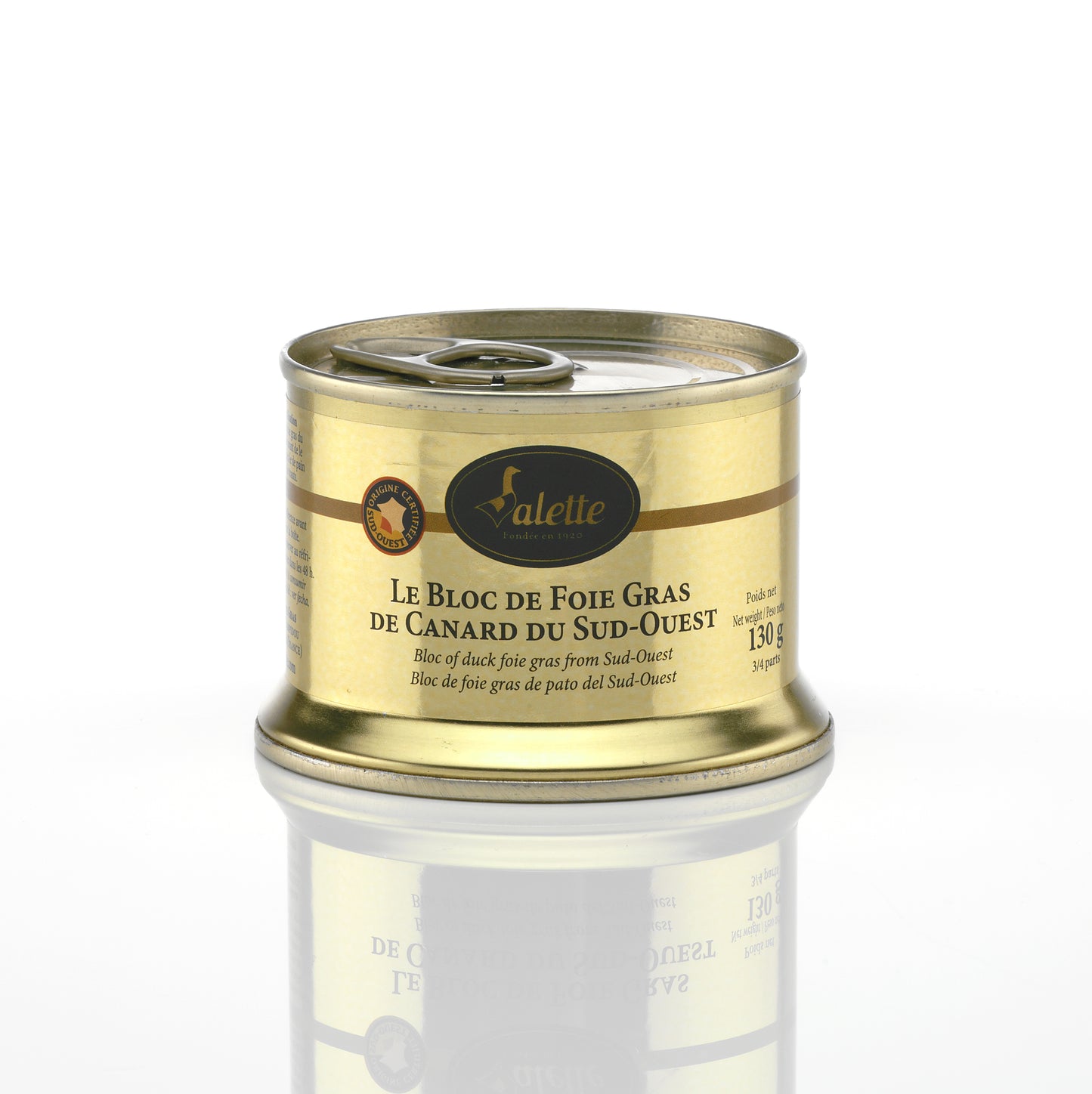 Foie Gras de Canard Bloc de Foie Gras de Canard. 3x130g IGP France Sud-Ouest