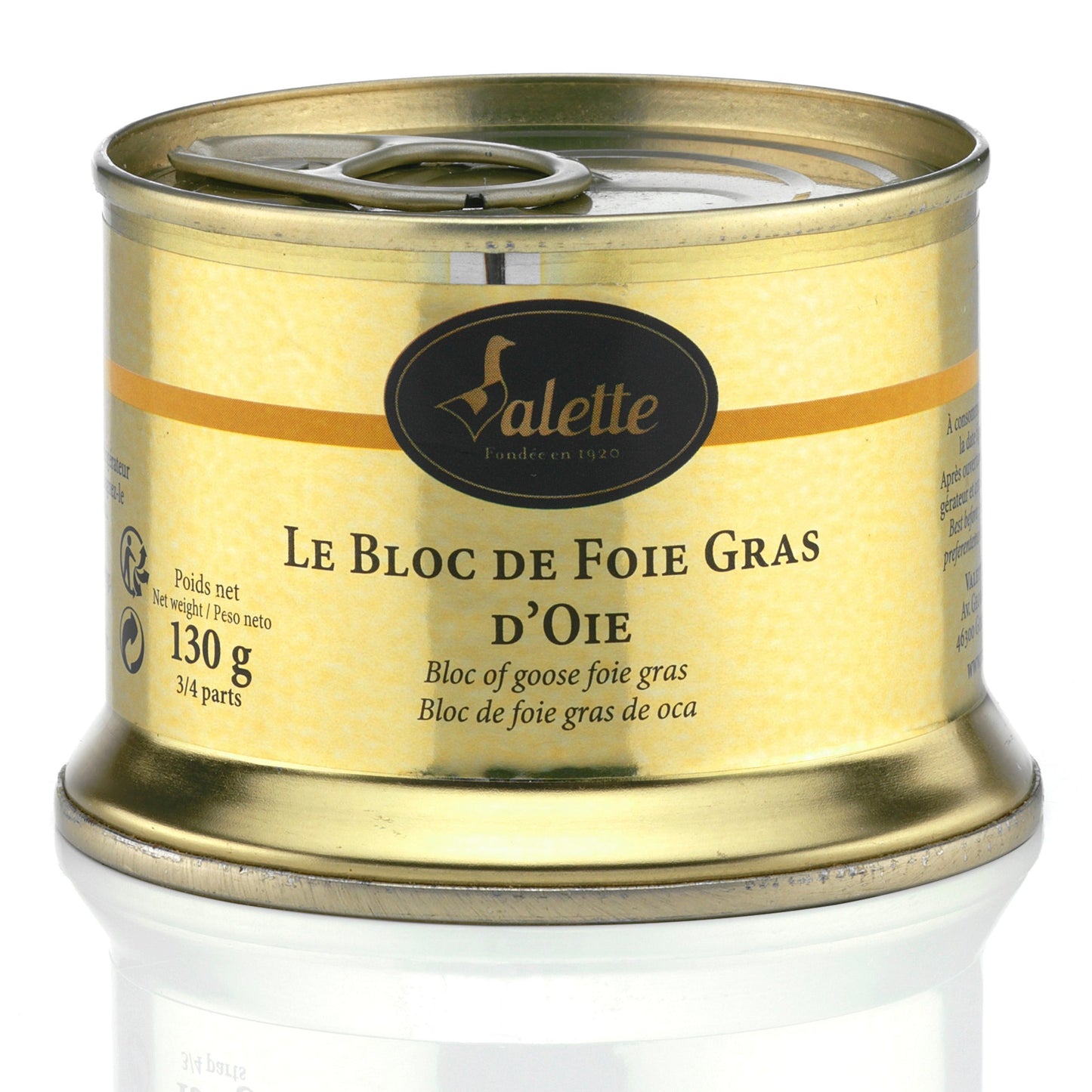 Foie Gras de Canard Entier 180g. Duck foie gras, whole pieces. IGP France South East